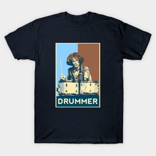 Ginger Baker Drummer Design T-Shirt